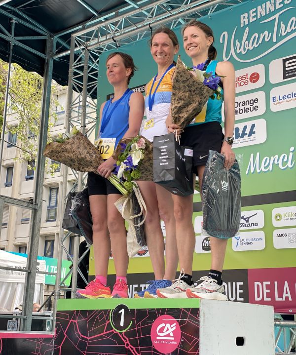 Podium du Rennes Urban Trail